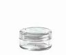 5ML Clear Base Polystyrene Concentrate Containers - Clear Lid
