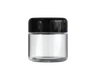 2 Oz Child Resistant C-Class Jar with Plastic Shiny Black Lid