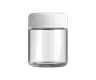 3 Oz Child Resistant C-Class Jar with Plastic Shiny White Lid