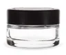 1 Oz Child-Resistant "Flat Lid" Jar with Black Lid