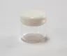 6ML Round Base GLASS Containers for 1 Gram with White Silicone Push Lid