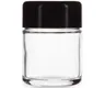 Child Resistant Jar with Black Lid for 1/8th Oz