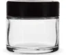 2 Oz Child Resistant Jar with Black Lid