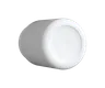 4 Oz Solid White Glass Child Resistant C-Class Jar with Plastic Matte White Lid