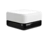 9 ML Square Matte White Child Resistant Smooth Push Down &amp; Turn Plastic Lids W/ PTFE Liner