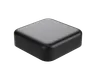 9 ML Square Matte Black Child Resistant Smooth Push Down &amp; Turn Plastic Lids W/ PTFE Liner