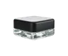 5 ML Square Matte Black Child Resistant Smooth Push Down &amp; Turn Plastic Lids W/ PTFE Liner