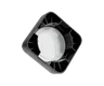 5 ML Square Matte Black Child Resistant Smooth Push Down &amp; Turn Plastic Lids W/ PTFE Liner