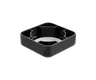 5 ML Square Matte Black Child Resistant Smooth Push Down &amp; Turn Plastic Lids W/ PTFE Liner