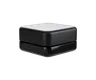 5 ML Square Matte Black Child Resistant Smooth Push Down &amp; Turn Plastic Lids W/ PTFE Liner