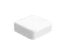5 ML Square Matte White Child Resistant Smooth Push Down &amp; Turn Plastic Lids W/ PTFE Liner