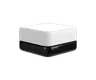 5 ML Square Matte White Child Resistant Smooth Push Down &amp; Turn Plastic Lids W/ PTFE Liner