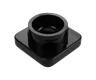 9 ML Square Solid Black Glass Child Resistant Concentrate Jar