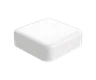 9 ML Square Matte White Child Resistant Smooth Push Down &amp; Turn Plastic Lids W/ PTFE Liner