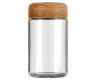 5 Oz Clear Glass Child Resistant C-Class Jar with Plastic Wood Finish Lid (copy)