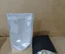 1/2th Ounce Matte Carbon Fiber Print/Clear Smell Proof Mylar Bags 