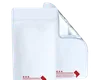 1/2 Ounce Glossy White/Clear DC Best Practice Smell Proof Mylar Bags