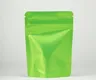 1/8th Ounce Matte Solid Green Smell Proof Mylar Bags