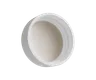 9 ML Matte White Child Resistant Smooth Push Down &amp; Turn Plastic Lids W/ PTFE Liner