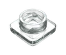 9 ML Square Child Resistant Clear Glass Concentrate Jar
