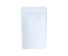 1/4th Ounce Glossy Solid White Smell Proof Mylar Bags 