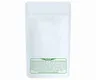 1/4th Ounce Glossy White/Clear AZ Recreational print Smell Proof Mylar Bags