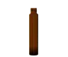 116mm Glass Pre-Roll Tube with Round Black Child Resistant Lid - Amber