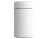 5 Oz Solid White Glass Child Resistant C-Class Jar with Plastic Matte White Lid