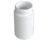 5 Oz Solid White Glass Child Resistant C-Class Jar with Plastic Matte White Lid