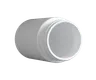 5 Oz Solid White Glass Child Resistant C-Class Jar with Plastic Matte White Lid