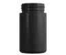 5 Oz Solid Black Glass Child Resistant C-Class Jar with Plastic Matte Black Lid