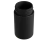 5 Oz Solid Black Glass Child Resistant C-Class Jar with Plastic Matte Black Lid