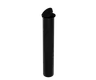 (116mm) Child Resistant Pop Top Pre-Roll Tubes - Solid Black