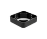 5 ML Square Matte Black Child Resistant Smooth Push Down &amp; Turn Plastic Lids W/ PTFE Liner