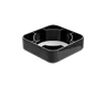 5 ML Square Glossy Black Child Resistant Smooth Push Down &amp; Turn Plastic Lids W/ PTFE Liner