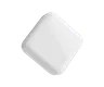 5 ML Square Glossy White Child Resistant Smooth Push Down &amp; Turn Plastic Lids W/ PTFE Liner