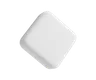 5 ML Square Matte White Child Resistant Smooth Push Down &amp; Turn Plastic Lids W/ PTFE Liner