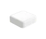 5 ML Square Matte White Child Resistant Smooth Push Down &amp; Turn Plastic Lids W/ PTFE Liner