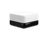 5 ML Square Matte White Child Resistant Smooth Push Down &amp; Turn Plastic Lids W/ PTFE Liner