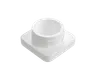 5 ML Square Solid White Glass Child Resistant Concentrate Jar