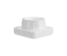 5 ML Square Solid White Glass Child Resistant Concentrate Jar