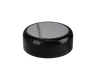 9 ML Glossy Black Child Resistant Smooth Push Down &amp; Turn Plastic Lids W/ PTFE Liner