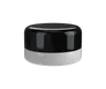 9 ML Glossy Black Child Resistant Smooth Push Down &amp; Turn Plastic Lids W/ PTFE Liner