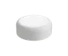 9 ML Matte White Child Resistant Smooth Push Down &amp; Turn Plastic Lids W/ PTFE Liner
