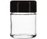 Child Resistant Jar with Black Lid for 1/8th Oz
