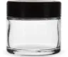 2 Oz Child Resistant Jar with Black Lid