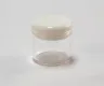 6ML Round Base GLASS Containers for 1 Gram with White Silicone Push Lid