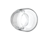 2 Oz Child Resistant Clear Glass C-Class Jar with Plastic Shiny White Lid