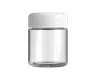 3 Oz Child Resistant C-Class Jar with Plastic Shiny White Lid
