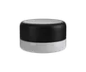 9 ML Matte Black Child Resistant Smooth Push Down &amp; Turn Plastic Lids W/ PTFE Liner